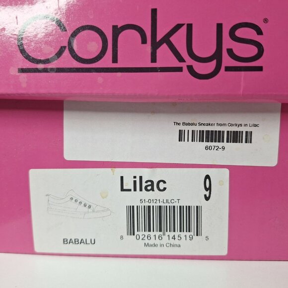 Corkys Footwear Lilac Purple Babalu Floral Womens Size 9 Slip On Sneaker Shoes - Picture 4 of 8